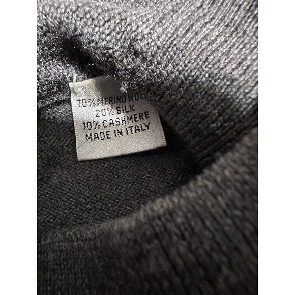 Tricots St Raphael Platinum Gray sweater Merino Wool Silk-Cashmere Men’s large - Picture 11 of 14